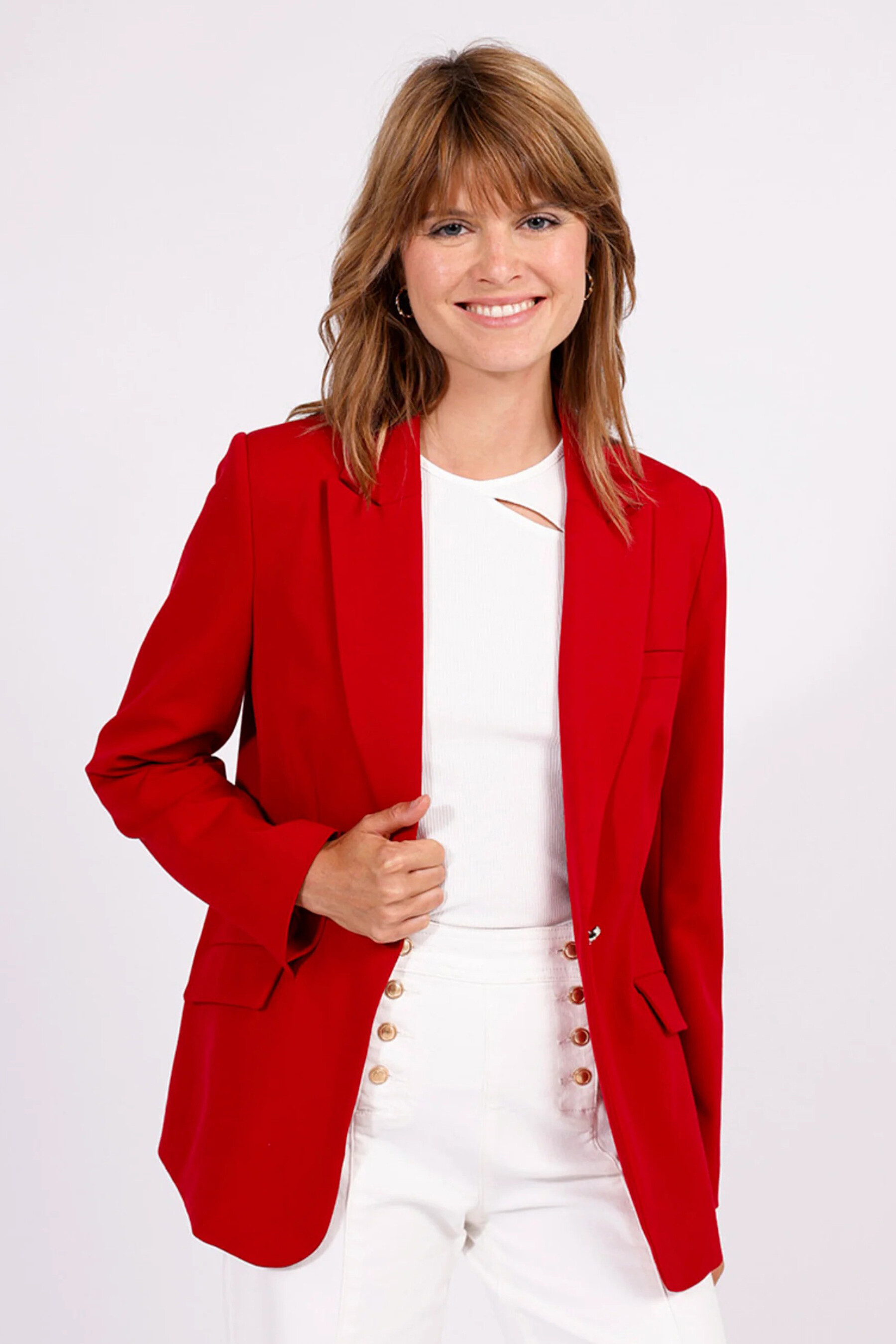 Veste discount blazer rouge